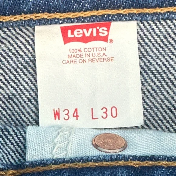 Vintage Levis Men's 34x30 517 Orange Tab Denim Jeans - USA Made - Picture 7 of 10